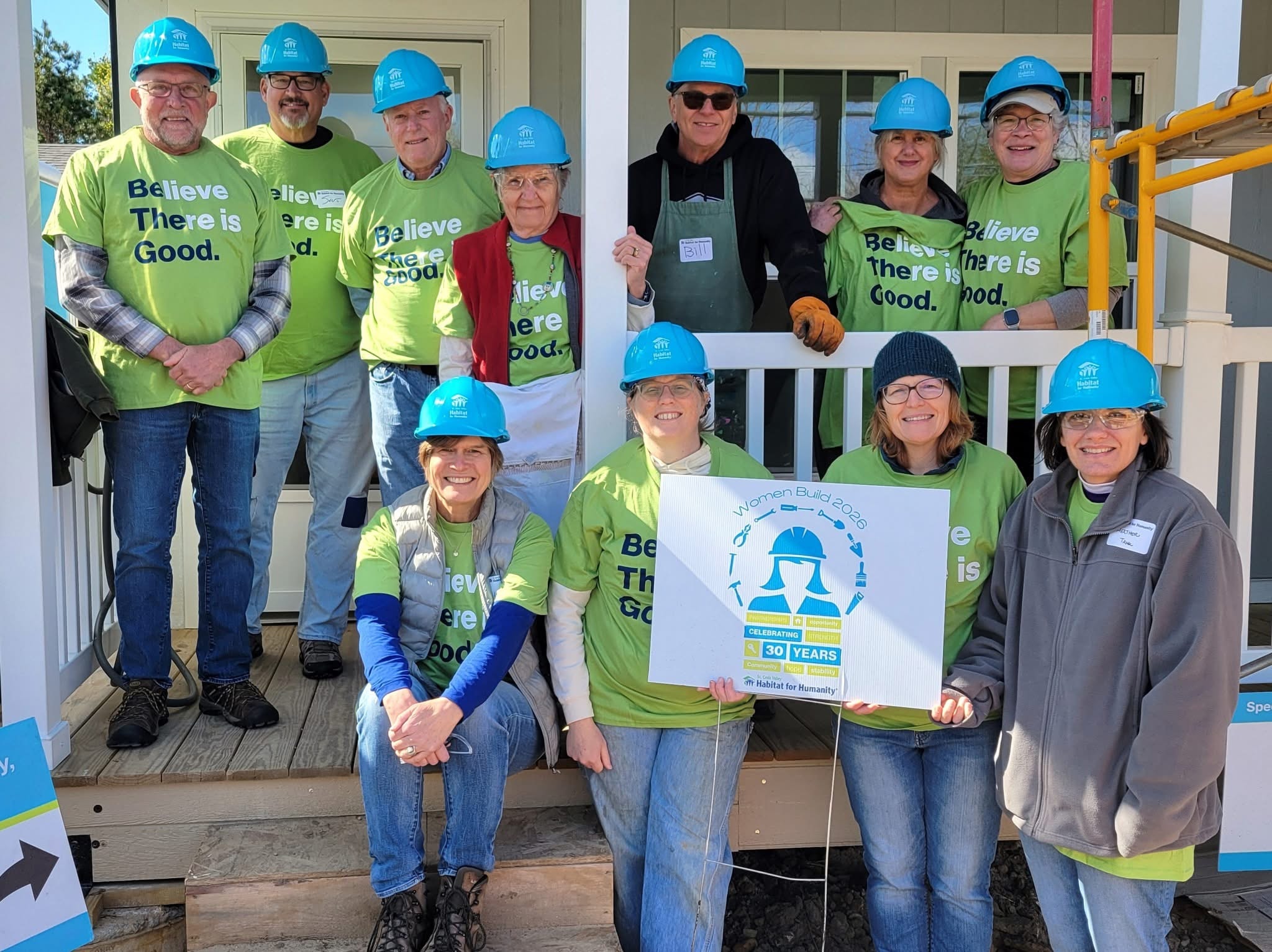 Habitat for Humanity homeowner family celebrating affordable homeownership in St. Croix Valley